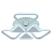 Светодиодная диммируемая люстра с ПДУ Profit Light 5890/3+3A WHT 108W+6,5W RGB