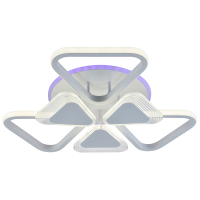 Светодиодная диммируемая люстра с ПДУ Profit Light 5890/3+3A WHT 108W+6,5W RGB