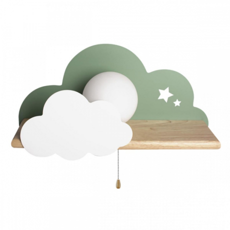 Светильник на стену с Led лампочками в комплекте LOFT IT 10134 Green+Lamps 