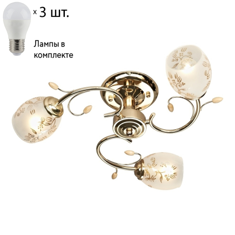 Потолочная люстра с лампочками Velante 762-307-03+Lamps 
