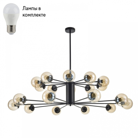 Большая люстра с лампочками Arti Lampadari Filetto E 1.1.20 B+Lamps 