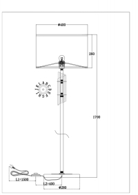 Торшер Maytoni Alloro MOD088FL-01BS