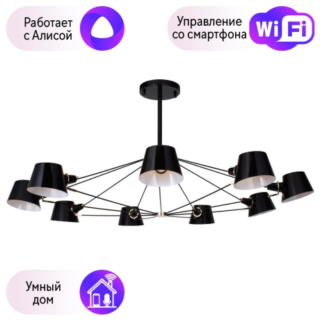 Люстра на штанге Favourite Eimer с поддержкой Алиса 1512-9P-A 