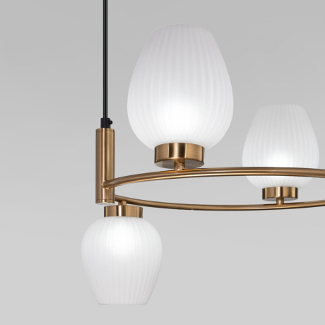 Подвесная люстра Eurosvet Alva 30183/4 латунь 