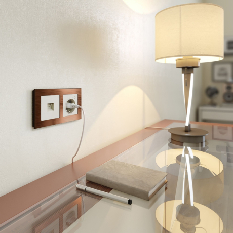 Розетка Ethernet RJ-45 без рамки Werkel слоновая кость W1181003