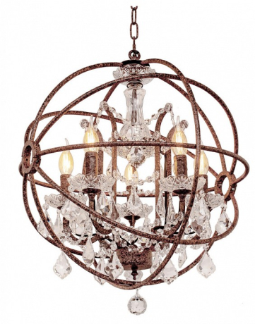 Подвесная люстра Loft it Foucaults Orb Crystal LOFT1897/6 