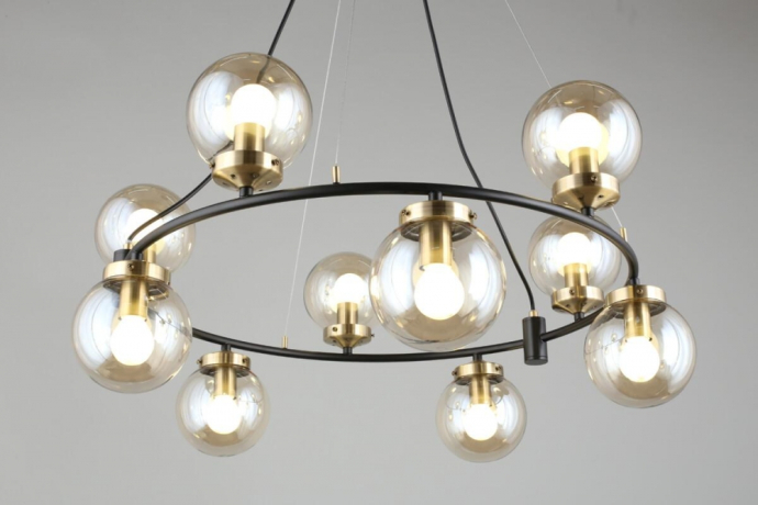 Люстра подвесная с лампочками Omnilux OML-94003-10+Lamps 