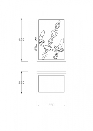 Бра Lucia Tucci illuminazione INESSA W3850.2 silver 