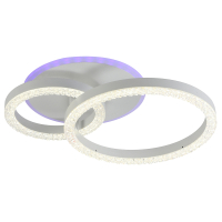 Потолочный диммируемый светильник с пультом ДУ Profit Light 5895/2 WHT 56W+6,5W RGB