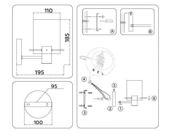 Бра Ambrella Light HIGH LIGHT LH57045 