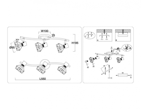 Спот Ambrella Light TR TR8657 