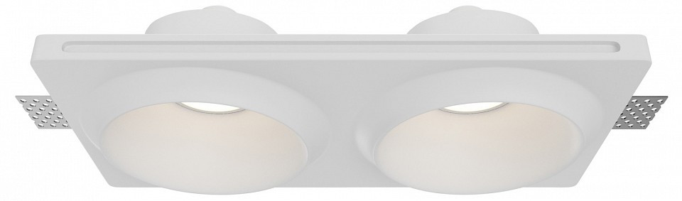 Встраиваемый светильник Maytoni Technical Gyps Modern DL124-GU10-02-TRS-W 