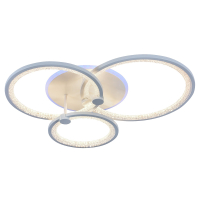 Светодиодная диммируемая люстра с ПДУ Profit Light 8002/3 WHT 108W+7W RGB