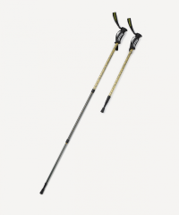 Нарушена упаковка!  <772205> Треккинговые палки Travel Pacemaker, 65-135 см, 3-секционные, светло-серый/лайм Berger ЦБ-00004475