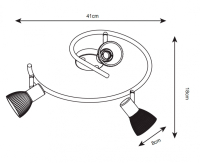Спот с лампочками Arte lamp A5062PL-3AB+Lamps