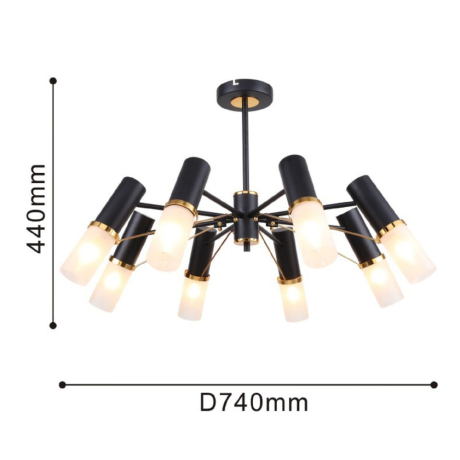 Люстра на штанге F-Promo Viator с поддержкой Алиса 2558-8P-A 