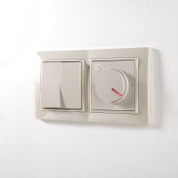 Выключатель двухклавишный без рамки Werkel слоновая кость W1120003