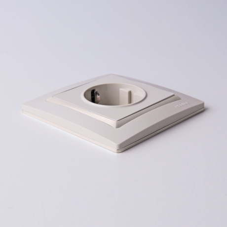 Розетка с заземлением, без рамки Werkel слоновая кость W1171003