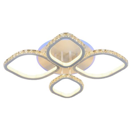 Светодиодная диммируемая люстра с ПДУ Profit Light 8022/2+2 WHT 