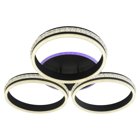 Светодиодная диммируемая люстра с ПДУ Profit Light 6003/3 GRP 198W+8W RGB 