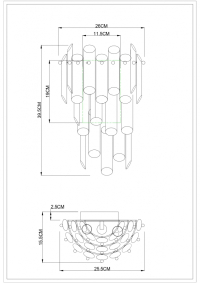 Накладной светильник Divinare Rosie 3511/02 AP-3