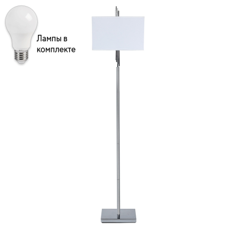 Торшер с лампочками Arte lamp A5037PN-2CC+Lamps 