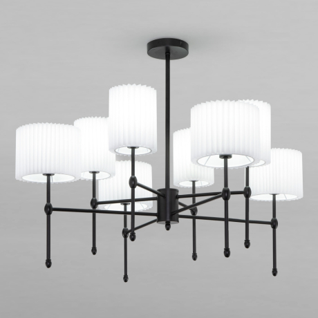 Люстра на штанге с тканевыми абажурами Eurosvet Notturno 60162/8 (a065663) 