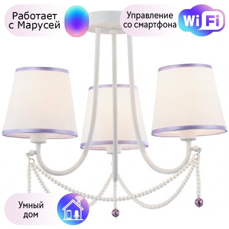 Потолочная люстра Velante с поддержкой Маруся 314-007-03-М 