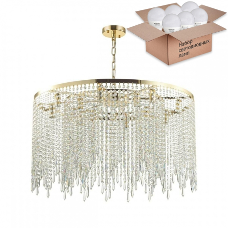 Подвесная люстра Odeon Chokka с лампочками 5028/12+Lamps E14 P45 