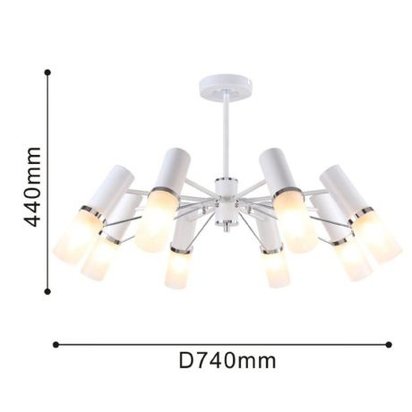 Люстра на штанге F-Promo Viator с поддержкой Алиса 2559-8P-A 