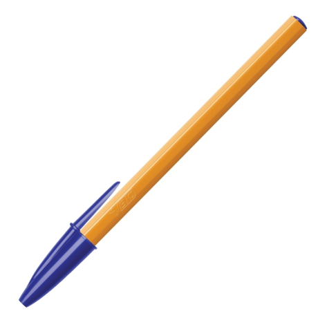 Нарушена упаковка! <201394> Ручка шариковая BIC "Orange", СИНЯЯ, корпус оранжевый, узел 0,8 мм, линия письма 0,3 мм, 8099221 (140057)