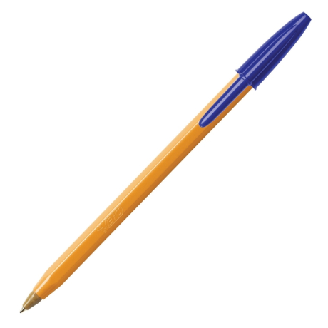 Нарушена упаковка! <201394> Ручка шариковая BIC "Orange", СИНЯЯ, корпус оранжевый, узел 0,8 мм, линия письма 0,3 мм, 8099221 (140057)
