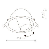 Встраиваемый светильник Nowodvorski Dot 8826