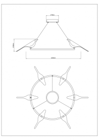 Подвесной светильник Divinare Summer 1188/06 LM-42