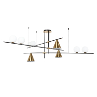 Люстра на штанге Arte lamp JACOB с Марусей A7029PL-9BK-M