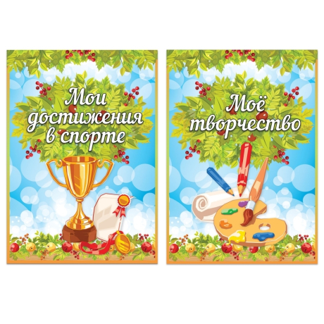 Нарушена упаковка!  <200034> Листы-вкладыши для портфолио школьника, 14 разделов, 16 листов, "Окружающий мир", BRAUBERG, 126896 (126896)