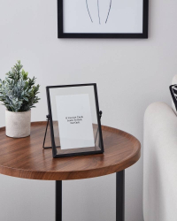 423064 Фоторамка RENABIE, L153, B12, H205, сталь, стекло, черный Eglo