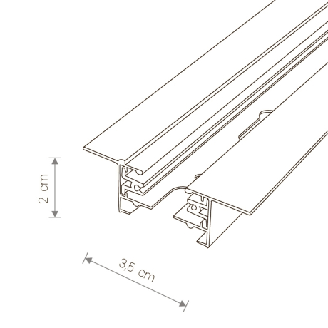 Трек встраиваемый Nowodvorski Recessed 9015 