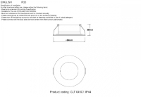 Светильник точечный с Led лампочками в комплекте CRYSTAL LUX CLT 045C1 WH IP44+Lamps