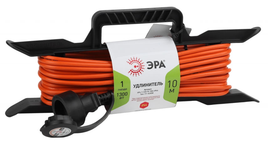 Удлинитель силовой ЭРА UFx-1-2x0.75-10m-IP44 Б0046820 