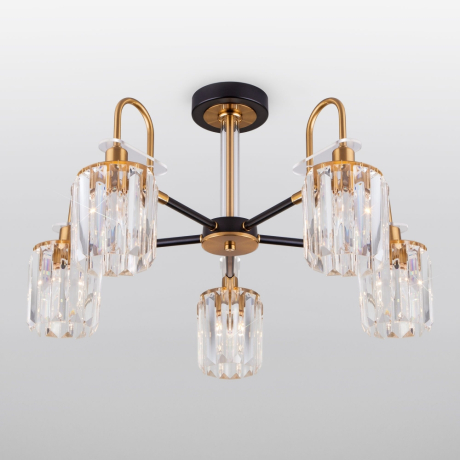 Люстра на штанге Eurosvet Tenia 70090/5 черный 