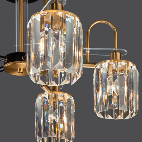 Люстра на штанге Eurosvet Tenia 70090/5 черный 