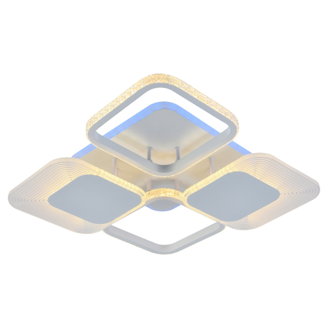 Потолочный диммируемый светильник с пультом ДУ Profit Light 5886/4A WHT 72W+6,5W RGB 