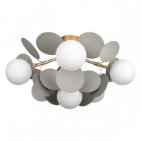 Люстра потолочная с Led лампочками в комплекте LOFT IT 10008/6C Grey+Lamps