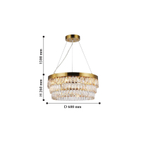 Подвесная люстра Favourite Magnitudo с поддержкой Маруся 2206-12P-М