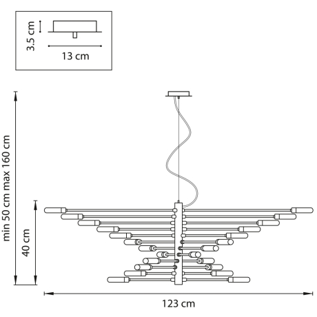 Подвесная люстра Lightstar с поддержкой Маруся Ragno 733247 