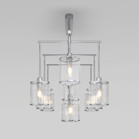 Люстра на штанге Eurosvet Inari 60144/10 хром 