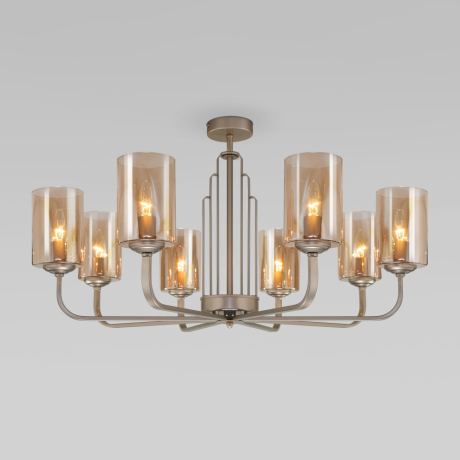 Люстра на штанге Eurosvet 60138/8 перламутровое золото (a060907) 