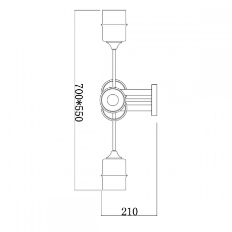 Потолочная люстра Escada 699 699/6P 
