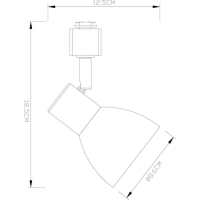 Светильник на штанге Arte Lamp Falena A3117PL-1BK